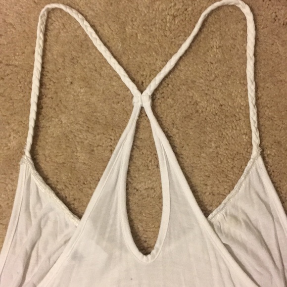 White H&M Racerback Braided Tank - Picture 4 of 6